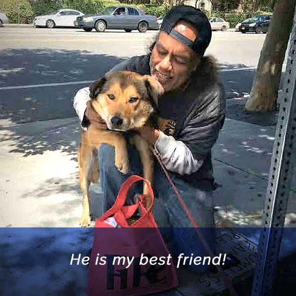 Photo caption - He is my best friend!